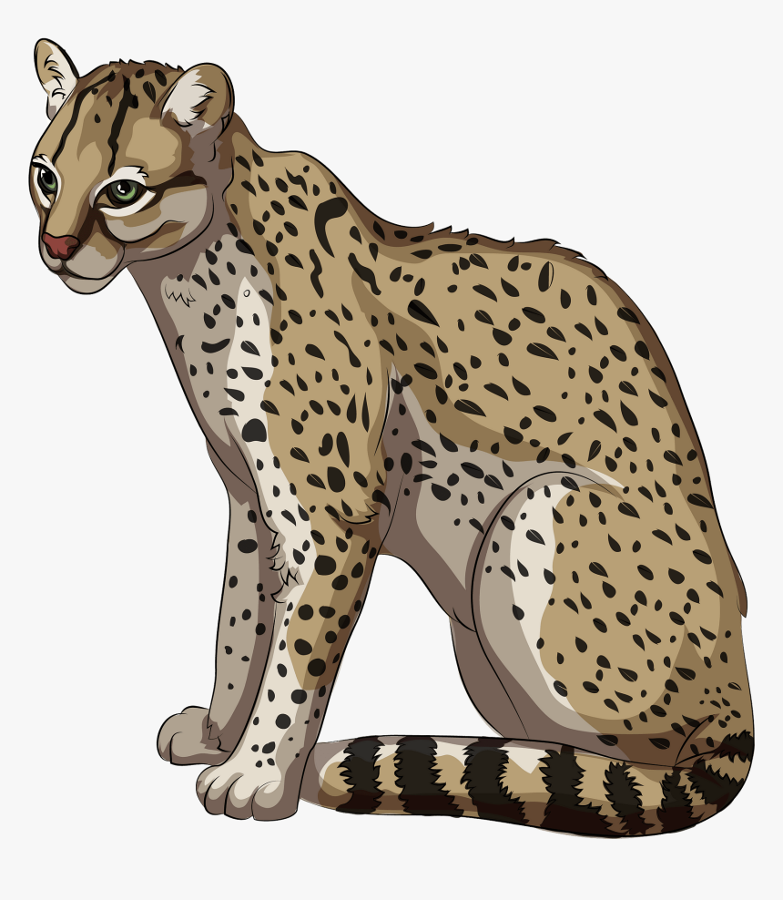 Clip Art Free Download Creazilla - Ocelote Png, Transparent Png