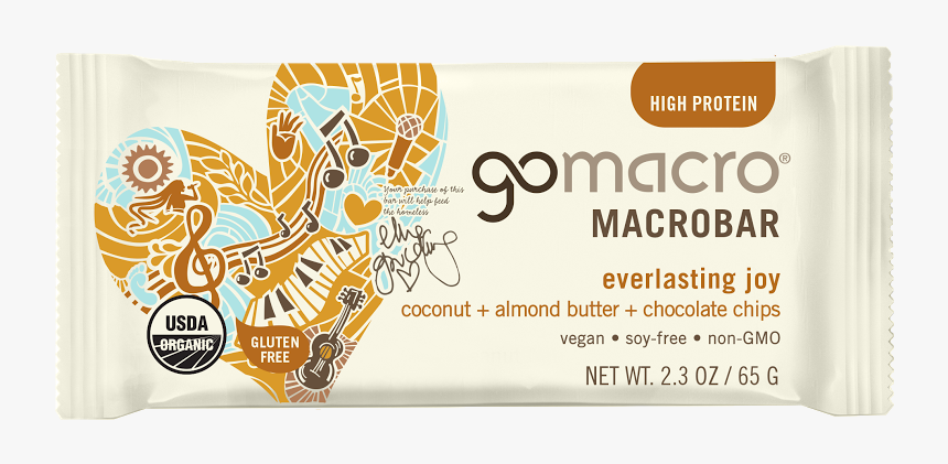 Gomacro Peanut Butter Chocolate Chip, HD Png Download