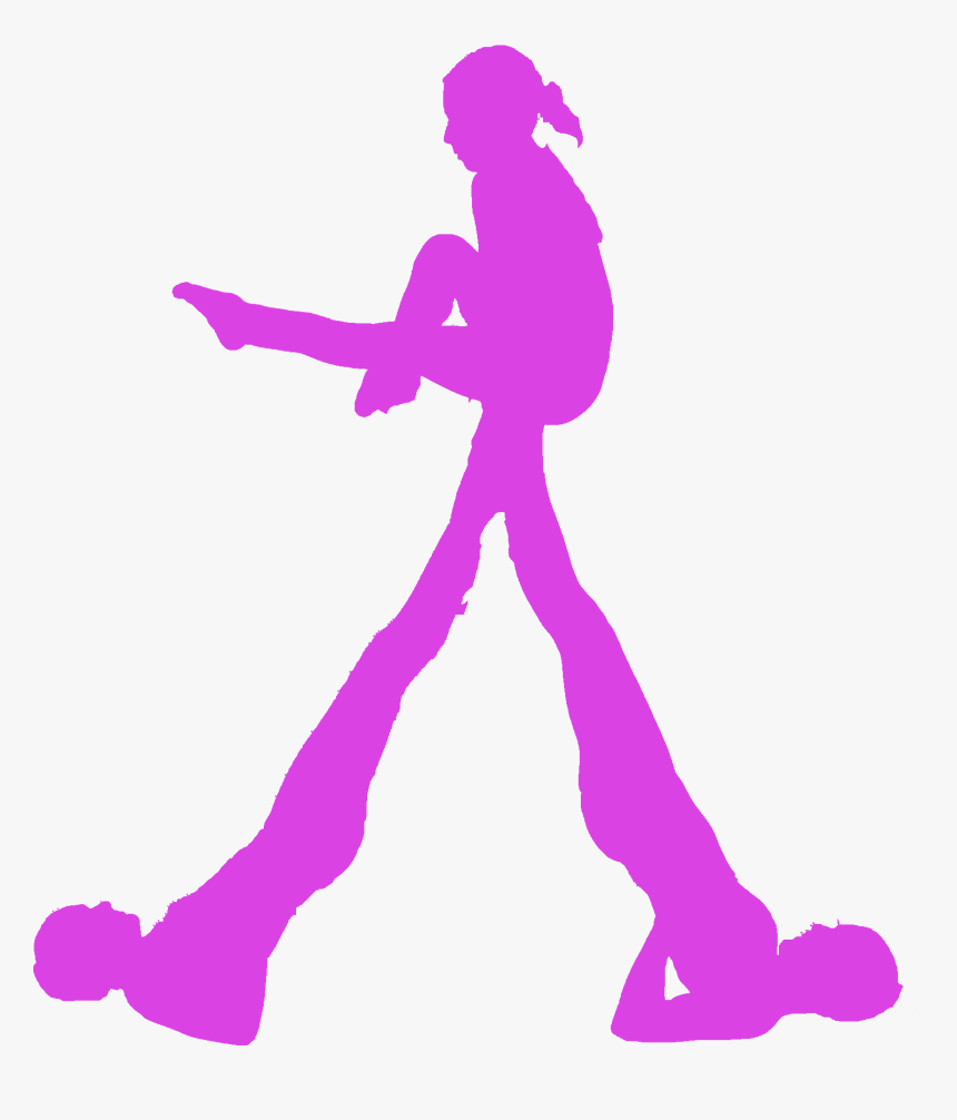 Silueta Gymnastic Acro Png, Transparent Png