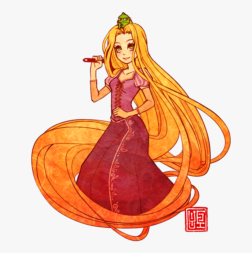 Transparent Rapunzel Clipart - Rapunzel Fan Art Transparent, HD Png Download