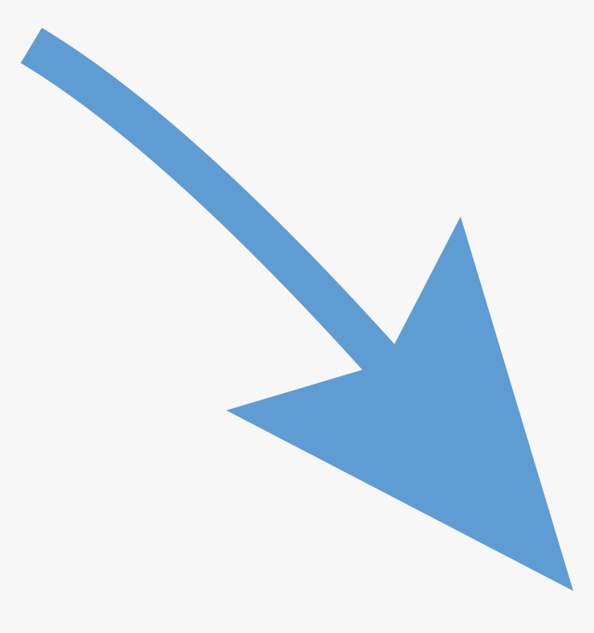 Curved Arrow - Triangle, HD Png Download