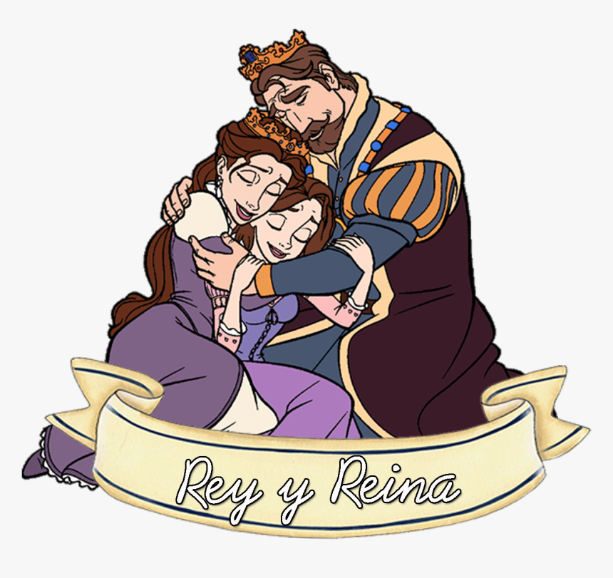 Transparent Rapunzel Clipart - Rapunzel King And Queen Clipart, HD Png Download