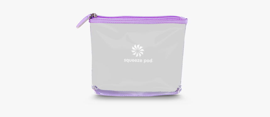 Squeeze Pod Tsa Approved Purple Clear Travel Bag - Coin Purse, HD Png Download