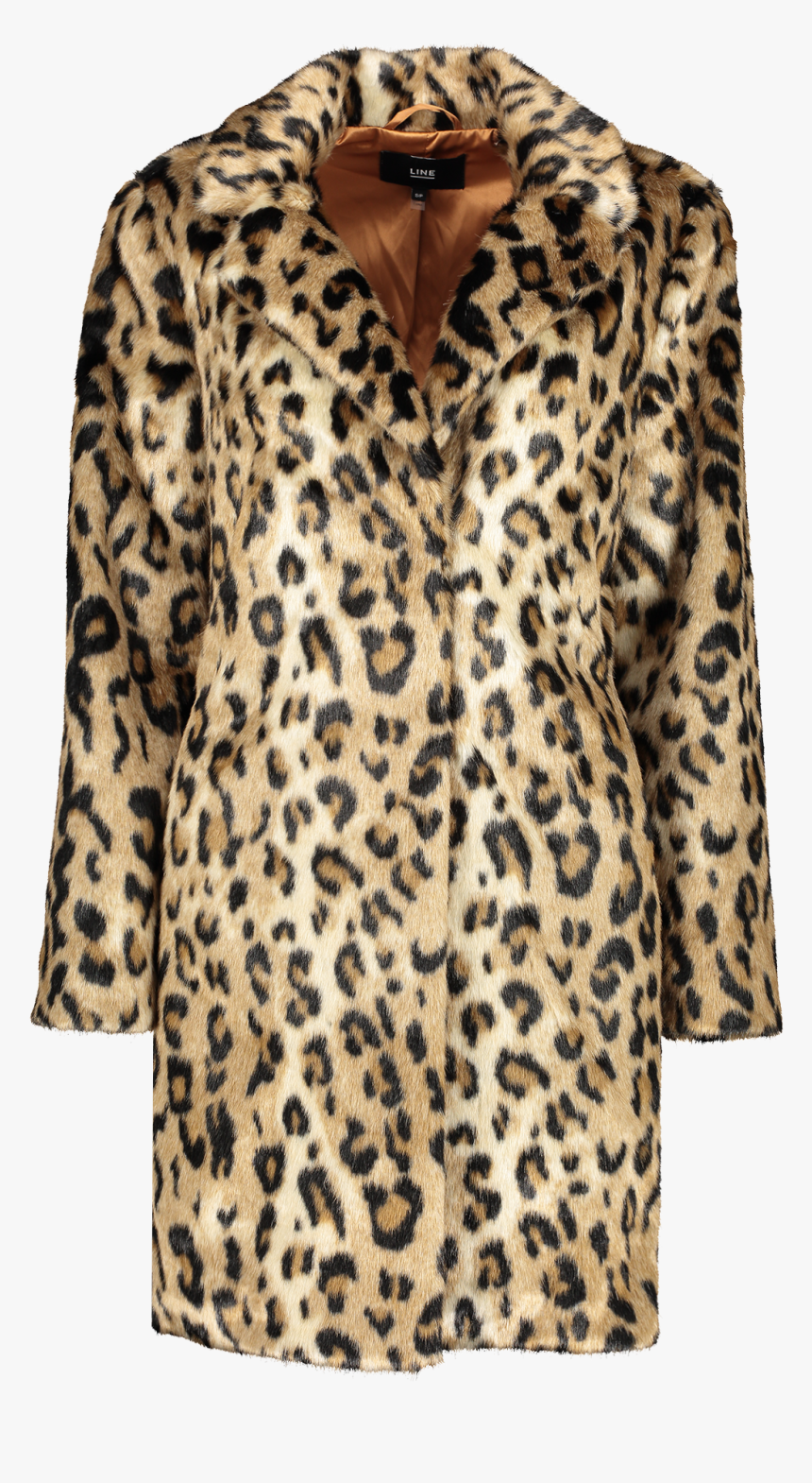 Front View Image Of Line Gisela Coat Ocelot - Overcoat, HD Png Download