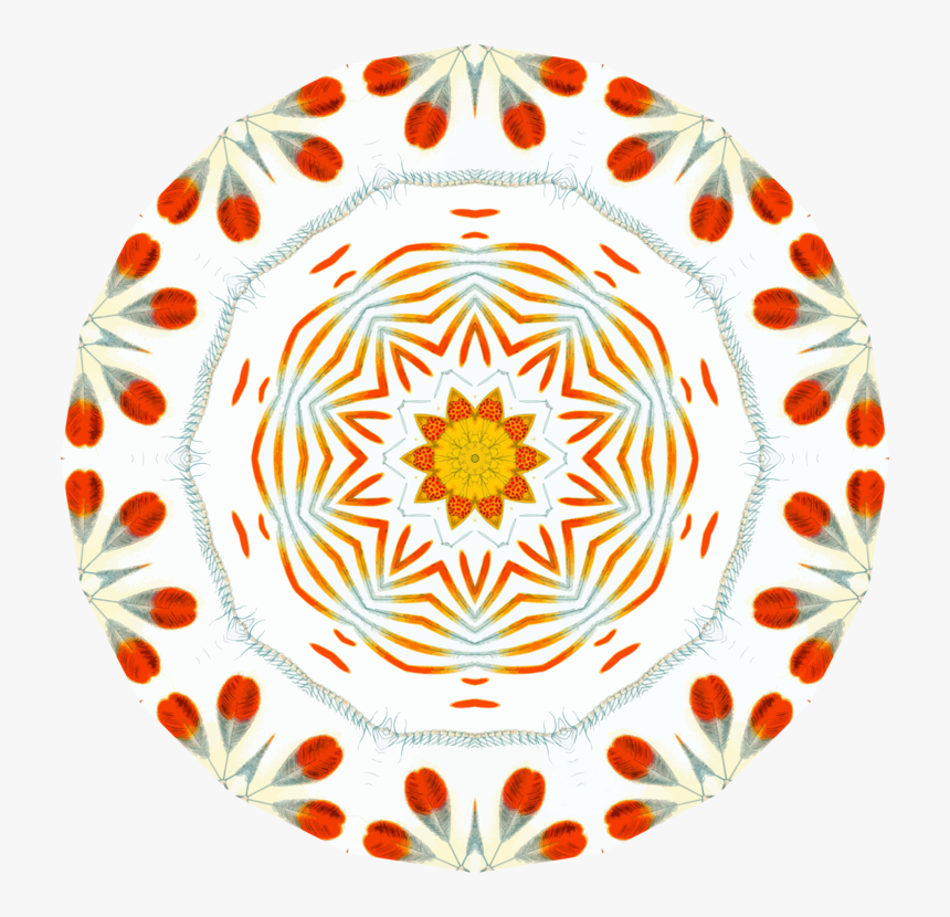 Plate,serveware,symmetry - Rangoli Circle Design Vector, HD Png Download