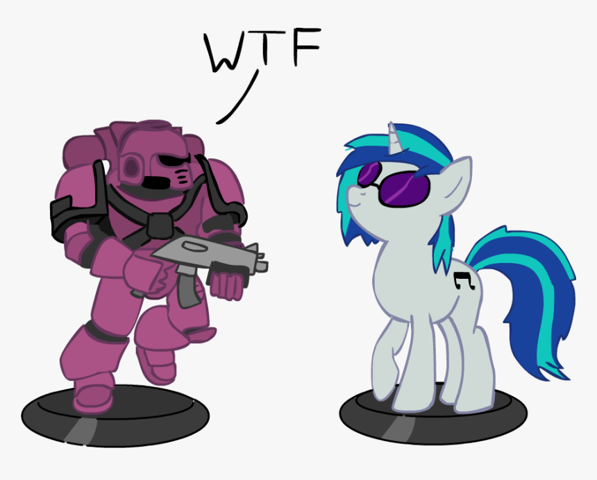 Space Marine Meets Mlp, HD Png Download