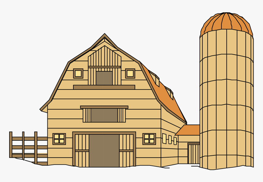 Transparent Farm House Png - Clip Art Farm Barn, Png Download