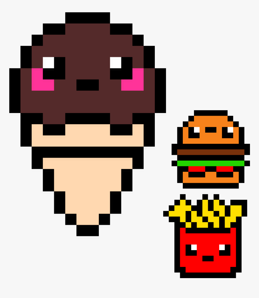 What I Like To Eat For Lunch And Yes I Still Like To - Cute Pixel Art Easy, HD Png Download
