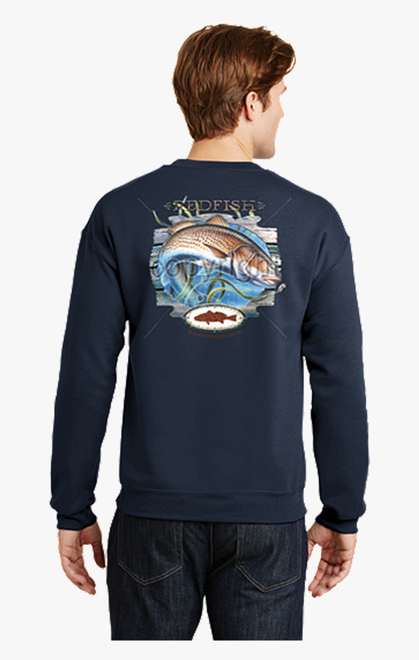 Red Fish Sweatshirt - Outer Banks, HD Png Download