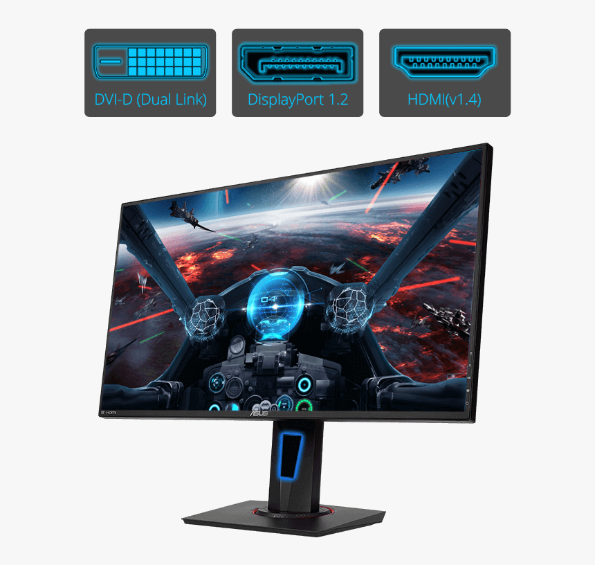 Asus Vg278q Monitor 27, HD Png Download