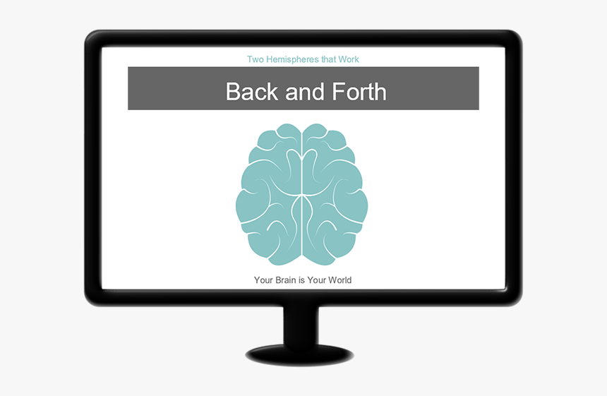 Monitor Showing Chiropractic Powerpoint - Computer Monitor, HD Png Download