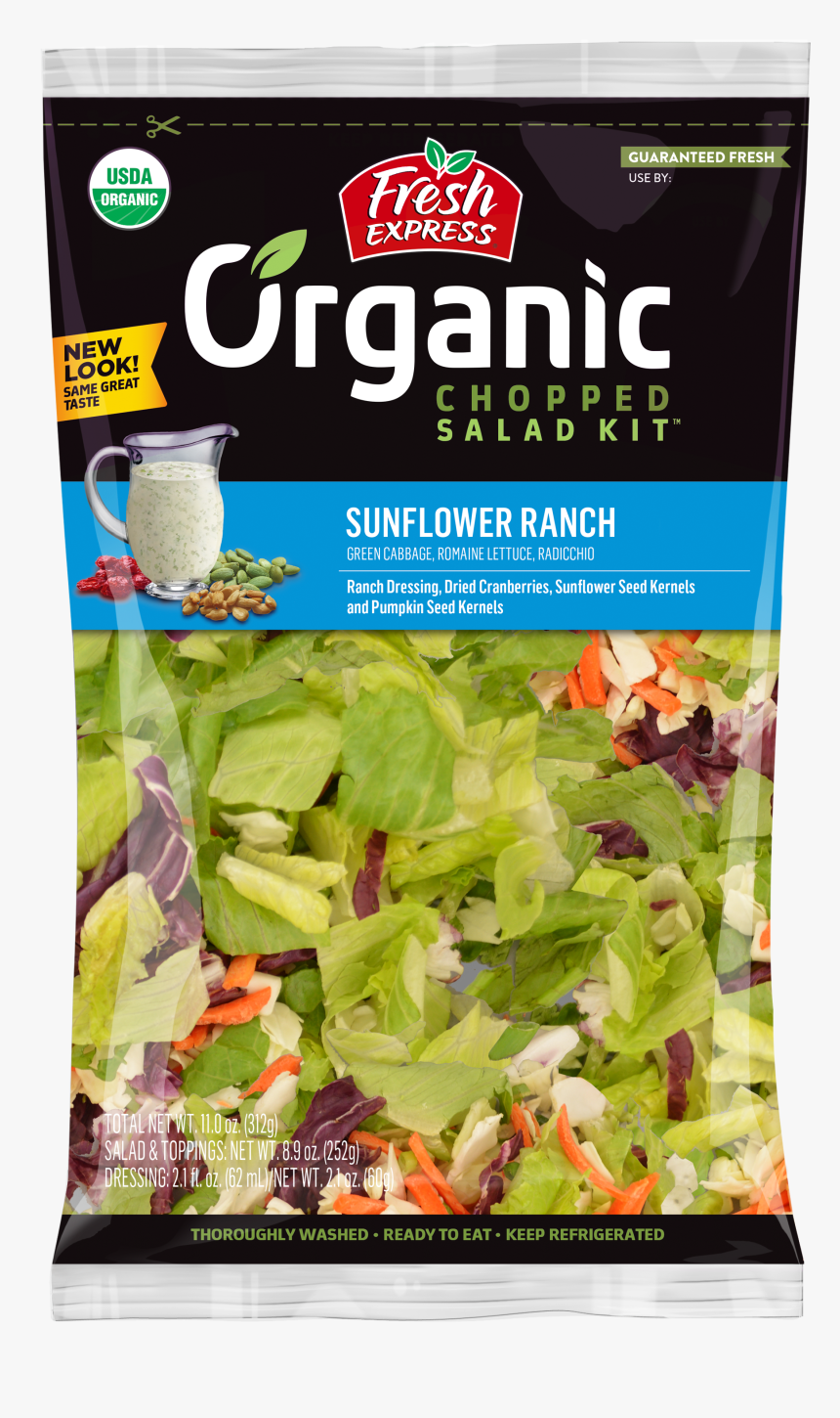 Organic Sunflower Ranch Chopped Kit, HD Png Download