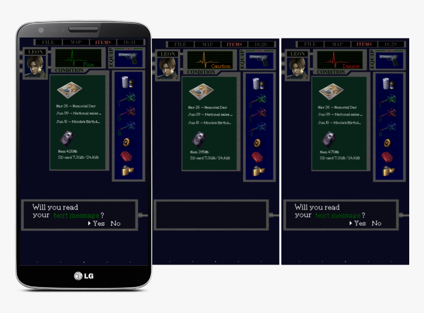 Transparent Video Game Health Bar Png - Resident Evil Phone Theme, Png Download