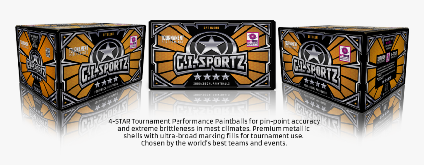 Transparent Star Field Png - Gi Sportz 1 Star .68 Cal 2000 Paintballs, Png Download