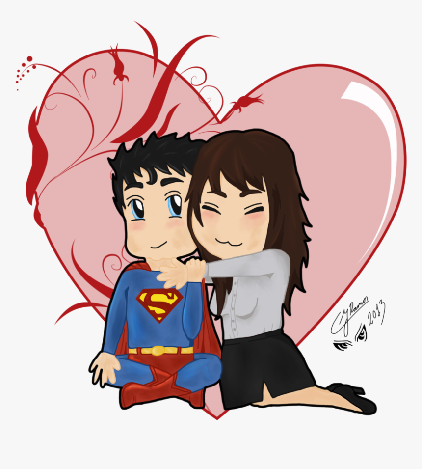 Superman Y Lois Lane - Superman And Lois Lane Cute, HD Png Download