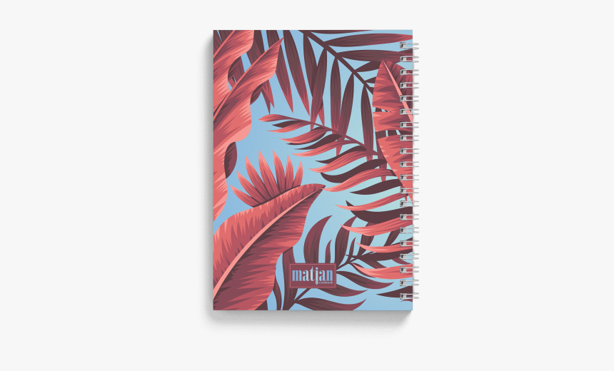 Tropical Banana Spiral Notebook Back - Spiral, HD Png Download