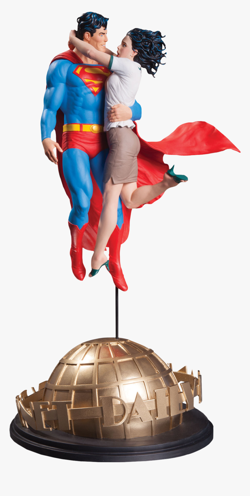 Superman Lois Lane Statue, HD Png Download