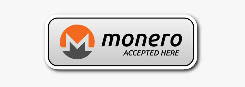 Monero Accepted Here Sticker - Circle, HD Png Download