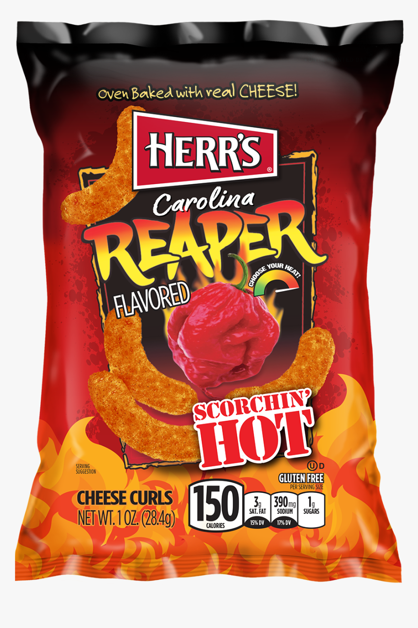Herr's Carolina Reaper Cheese Curls, HD Png Download