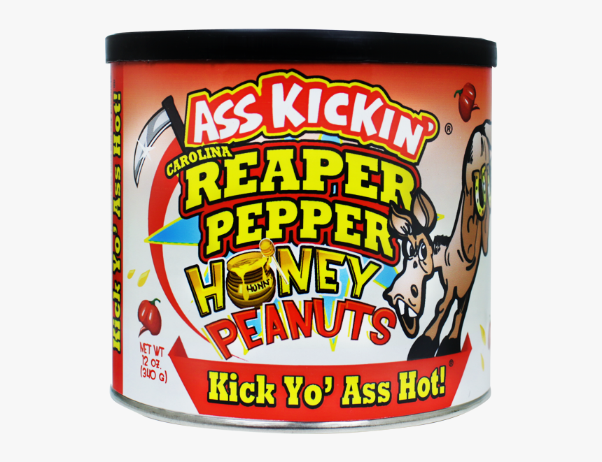 Ass Kickin’ Carolina Reaper Pepper Honey Peanuts - Carolina Reaper Nötter, HD Png Download