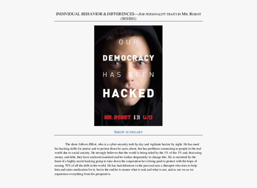 4chan Tv Mr Robot, HD Png Download