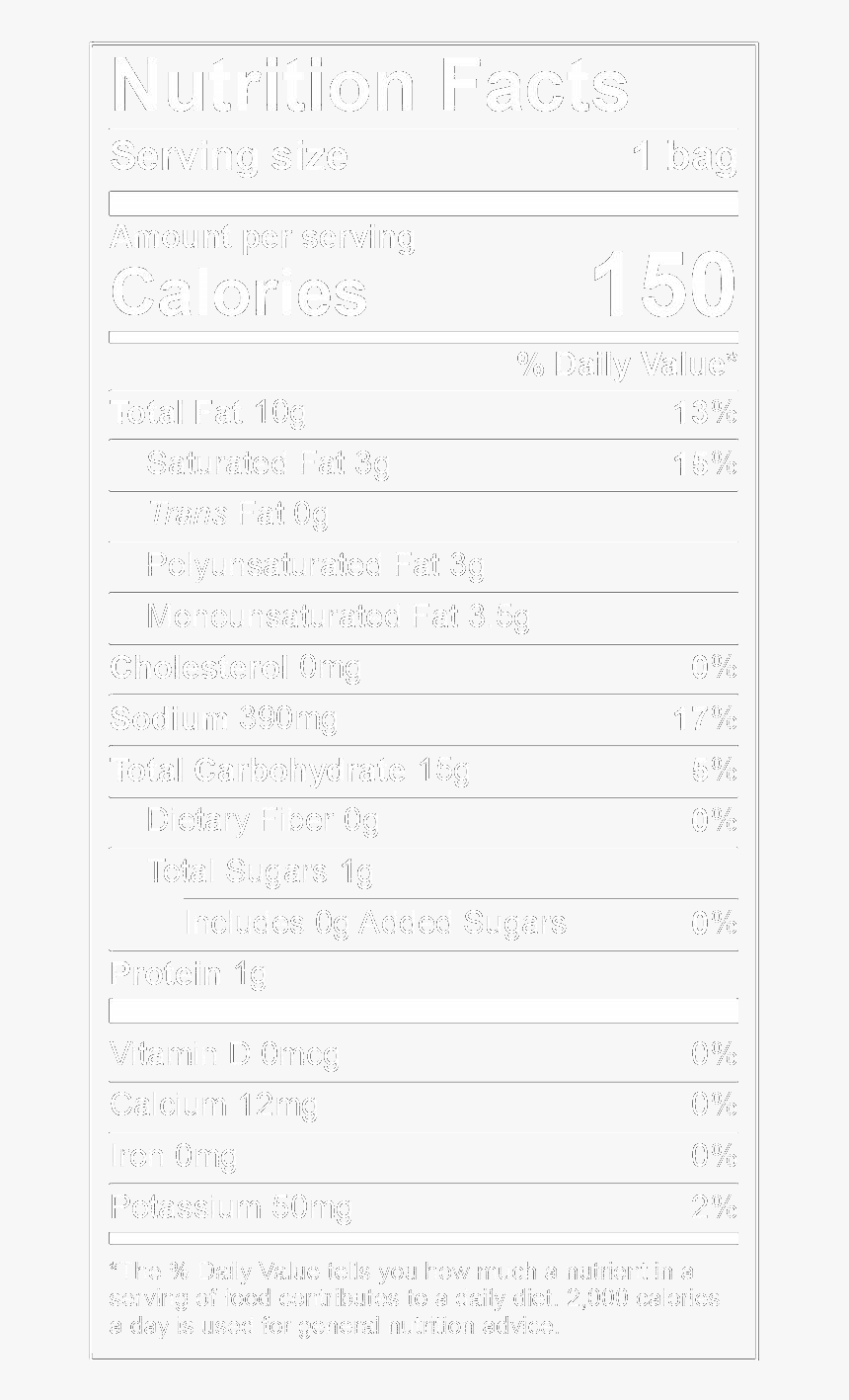 Nutrition Facts Honey Cheese Curls Nutrition Label, HD Png Download