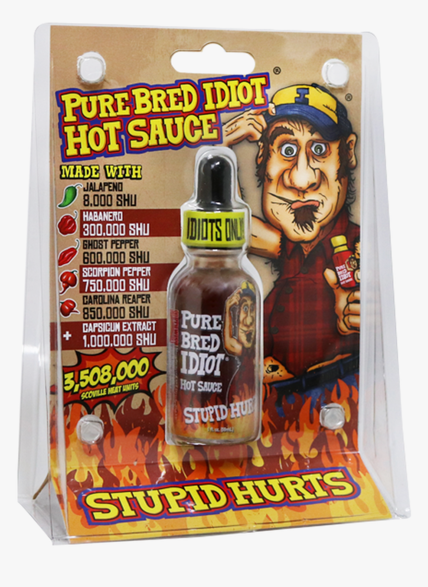 Purebred Idiot Hot Sauce 3,508,000 Shu - Hot Sauce, HD Png Download