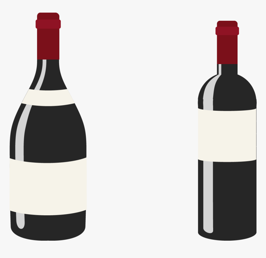 Red Wine Bottle - Bottle, HD Png Download