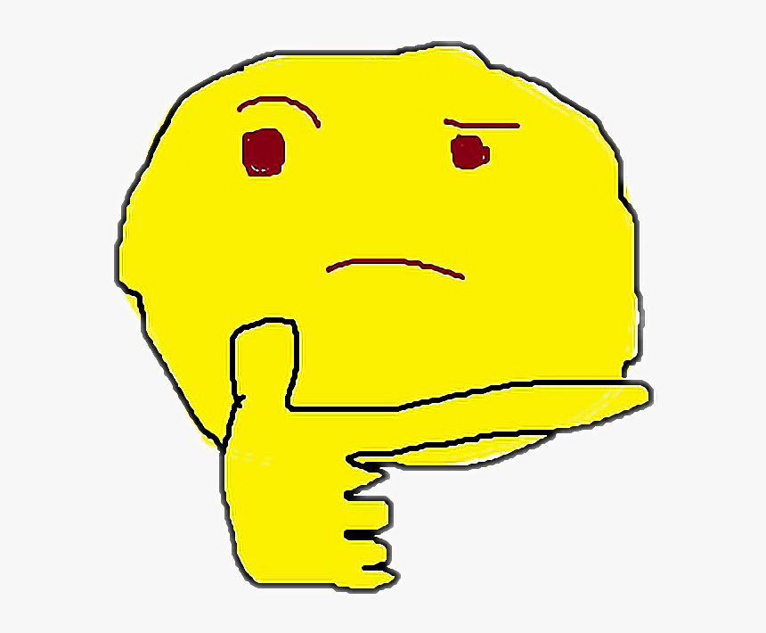 #art #paint #thinking #emoji - Emoji De Pregunta Paint, HD Png Download