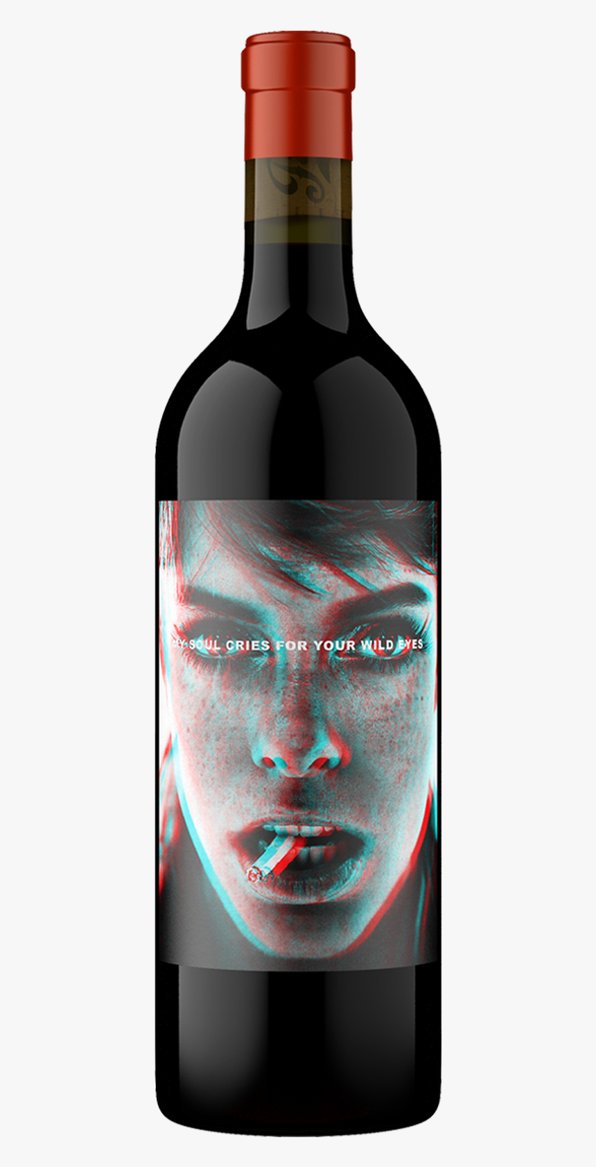 2017 Wild Eyes, Red Wine, Napa Valley - Glass Bottle, HD Png Download
