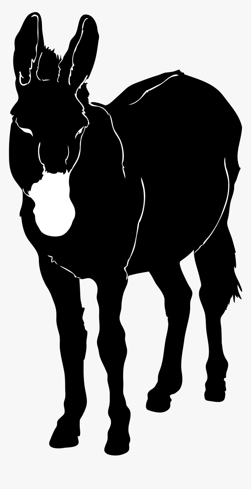 Silhouette Donkey Transparent, HD Png Download