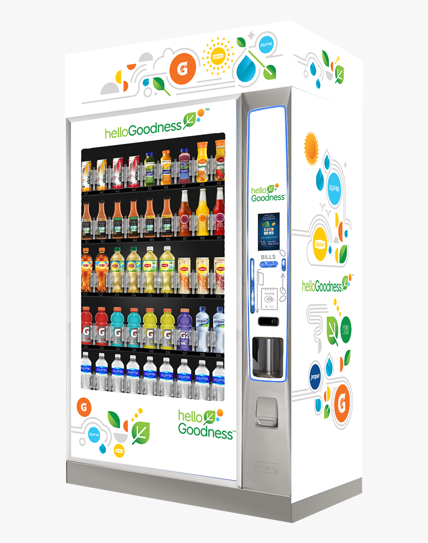 Hello Goodness Vending Machine Pepsico, HD Png Download