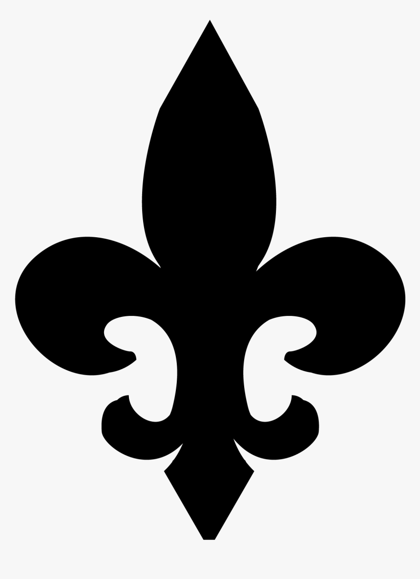 Black Fleur De Lis Vector Clip Art - Fleur De Lis Clipart, HD Png Download