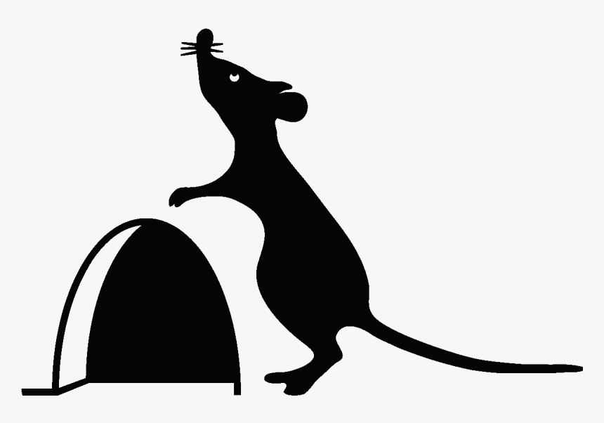 Hole Clipart Wall - Mouse Hole Silhouette Printable, HD Png Download