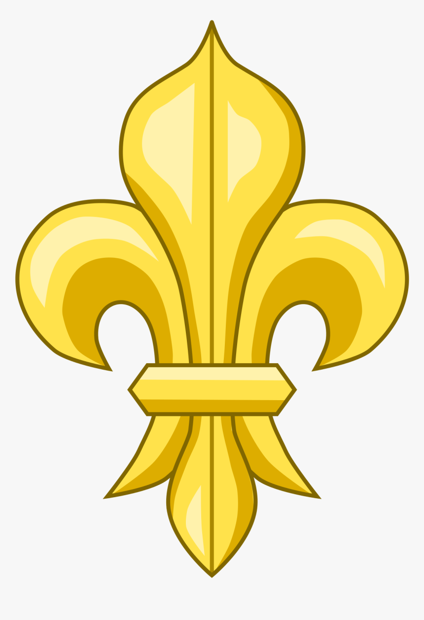 Flor De Lis Dorada Png, Transparent Png