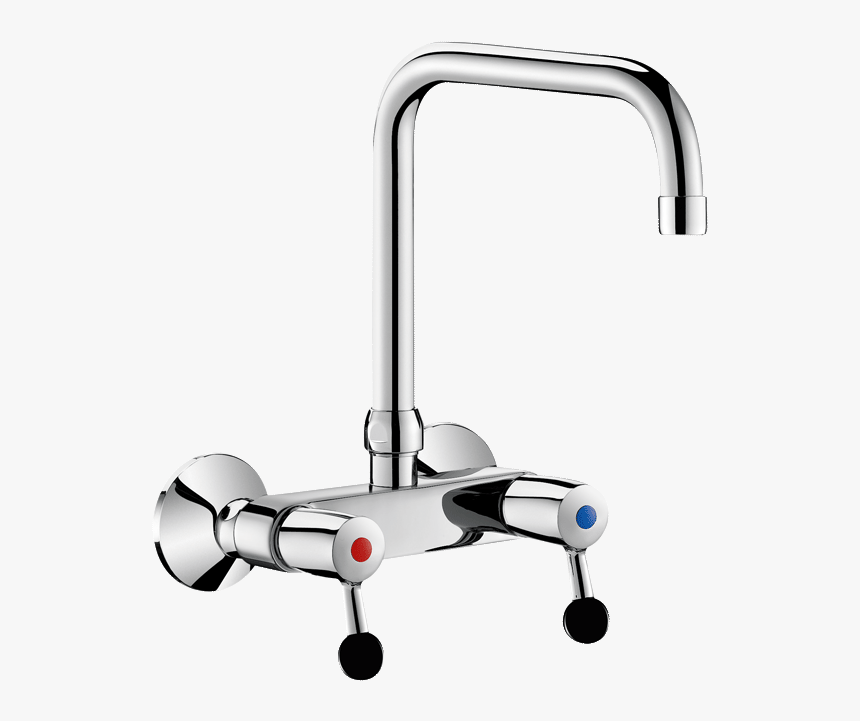 Wall-mounted Twin Hole Mixer - Delabie Scs, HD Png Download