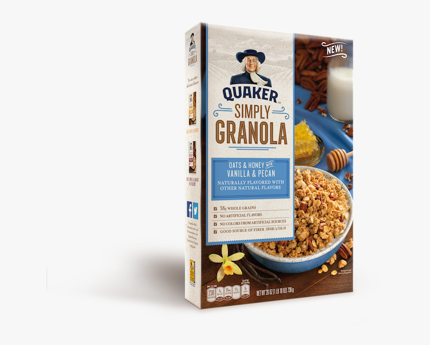 Quaker Simply Granola Oats & Honey With Vanilla, HD Png Download