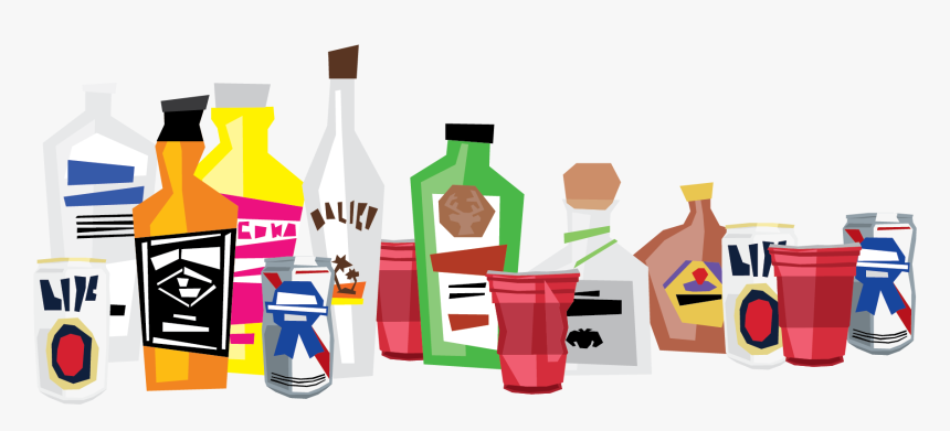 Distilled Beverage Non-alcoholic Drink Clip Art - Alcohol Bottles Clipart Png, Transparent Png