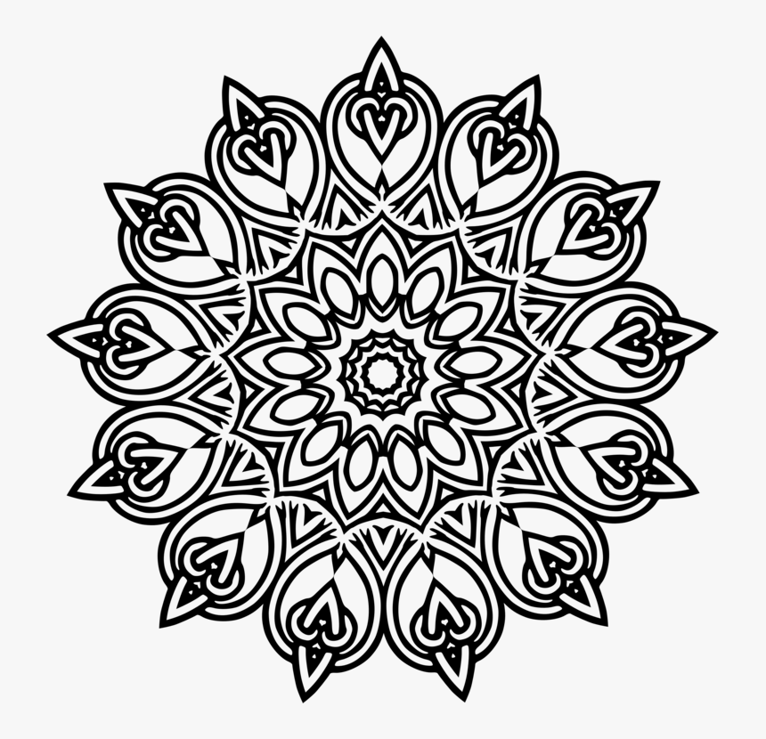 Line Art,flora,symmetry - Design, HD Png Download