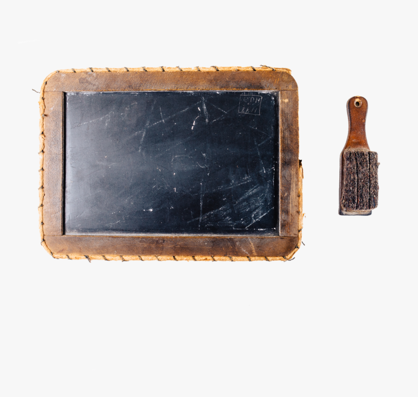 Slate Chalkboard With Felt Eraser - Wood, HD Png Download