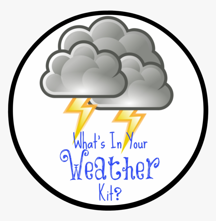Thunderstorm Whats In My Weather Kit With Duracell - Thunderstorm Clipart, HD Png Download