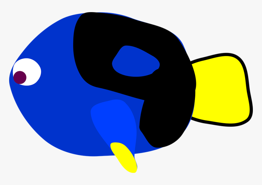Blue Tang, Find, Fish, Found - Blue Tang Clip Art, HD Png Download