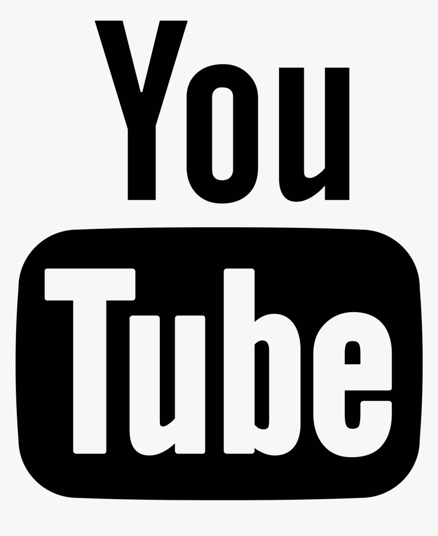 Youtube Icon Png Black, Transparent Png