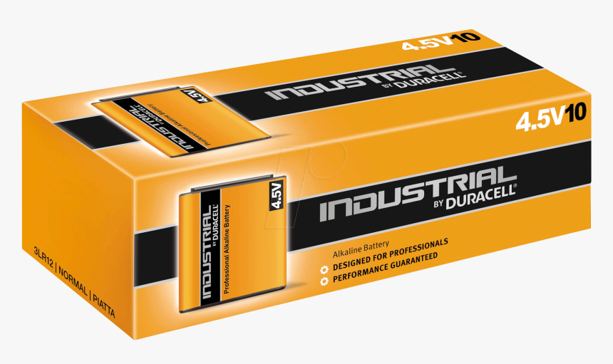 10-pack Duracell Industrial, - Duracell 4.5 V Industrial, HD Png Download