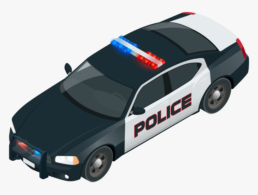 Police Car Police Officer - Police Car Isometric Vector, HD Png Download