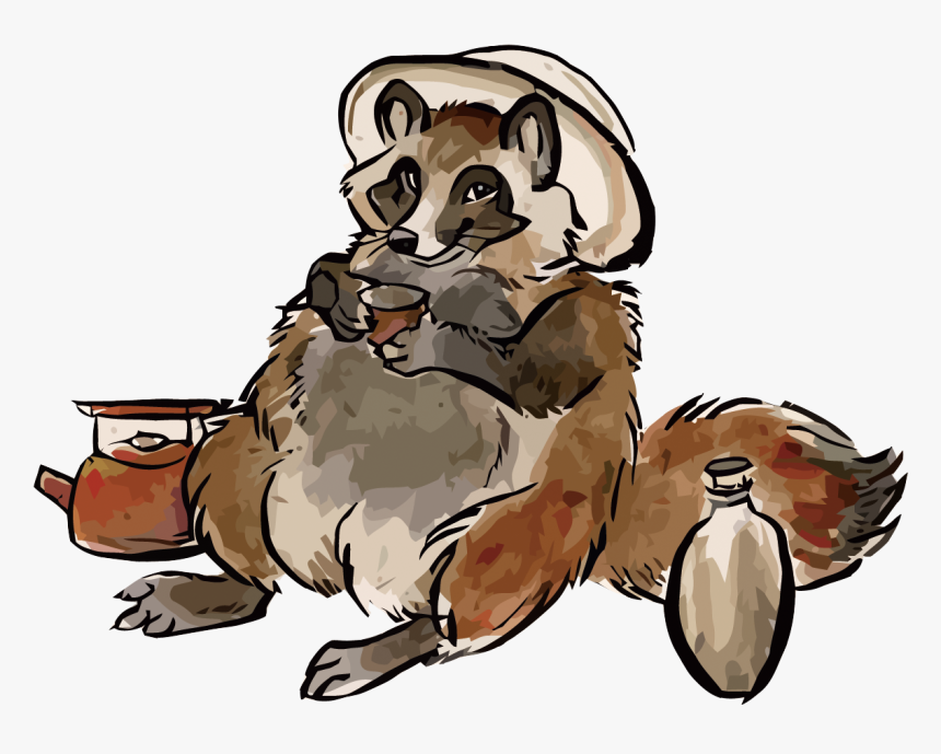 Transparent Raccoon Clipart - Raccoon Dog Png, Png Download