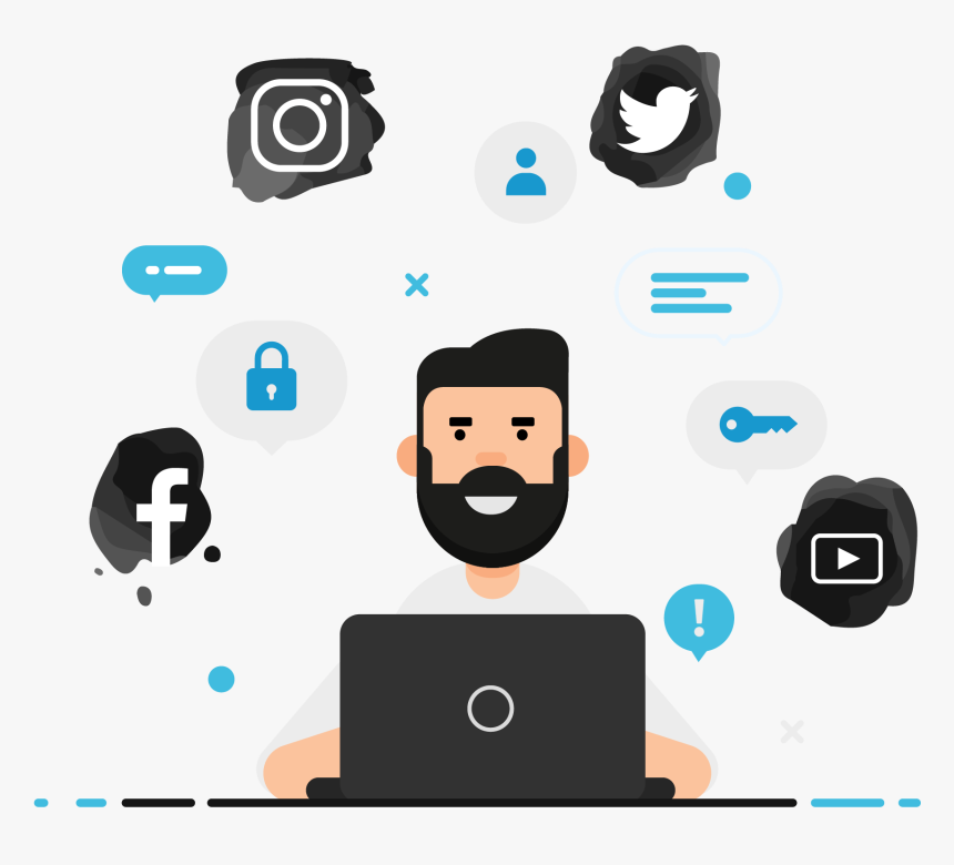 Why Socinator - Facebook - Social Media Watercolor Icons Png, Transparent Png