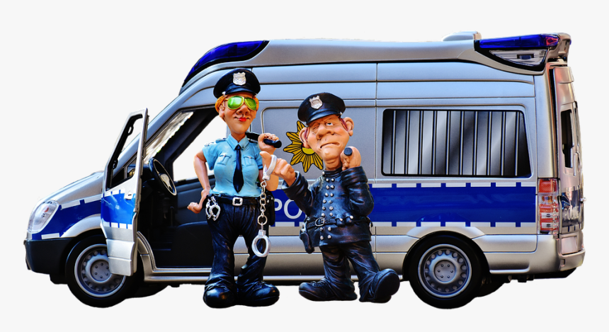 Police, Police Officers, Police Check, Funny, Model - Car Driving Gif Png, Transparent Png