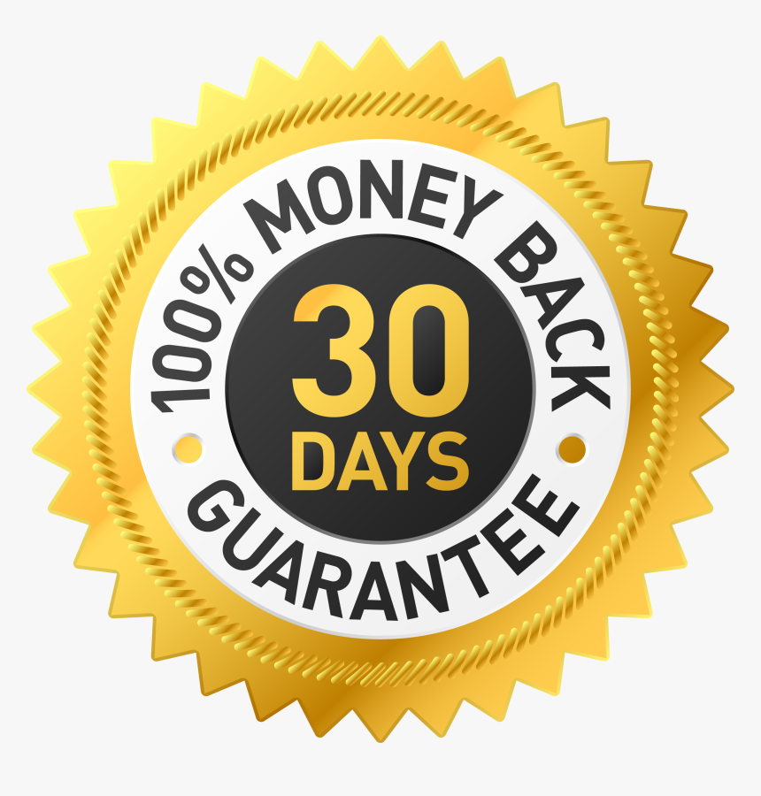 Transparent 100 Satisfaction Guarantee Png - 30 Day Money Back Guarantee Badge, Png Download