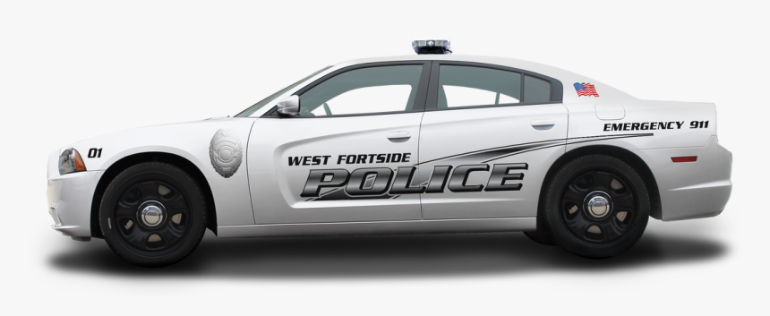 Police Car Dodge Chevrolet Caprice Ford Crown Victoria - White Police Car Graphics, HD Png Download
